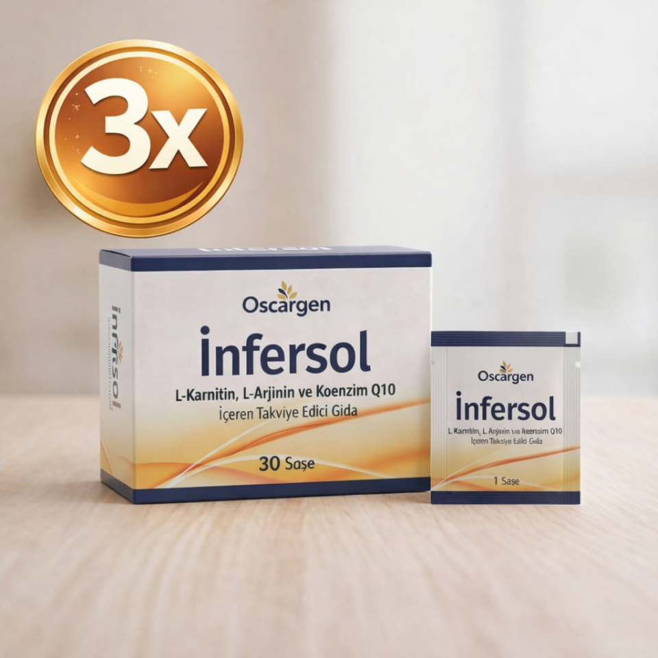 Infersol® 30 Saşe Koenzim Q10 ( 3'lü Avantajlı Set )